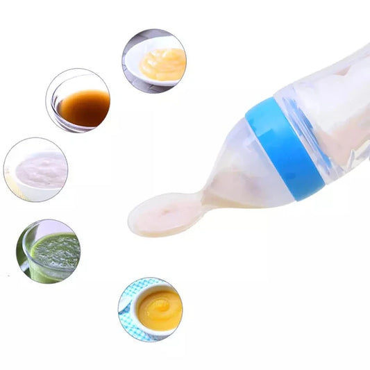 mamadera silicona con cuchara