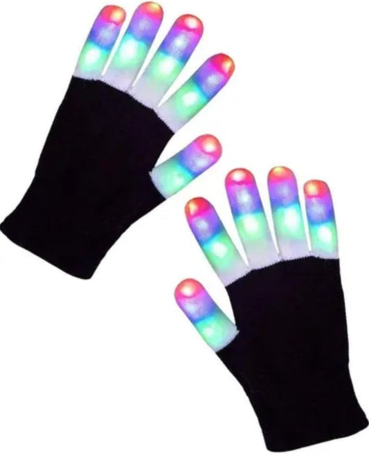Guantes Mágicos Luces Led Colores 6 Modo